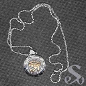 Collier unisexe pendentif œil d'Horus