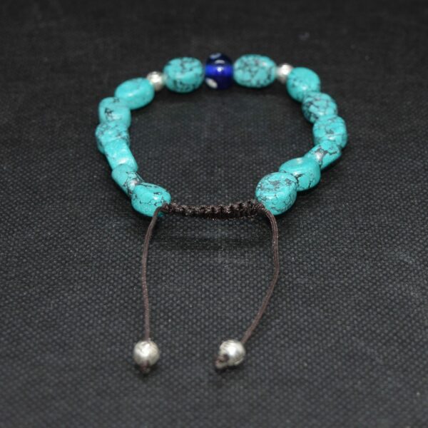 Bracelet Népalais turquenite et Mataki