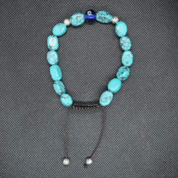 Bracelet Népalais turquenite et Mataki – Image 2