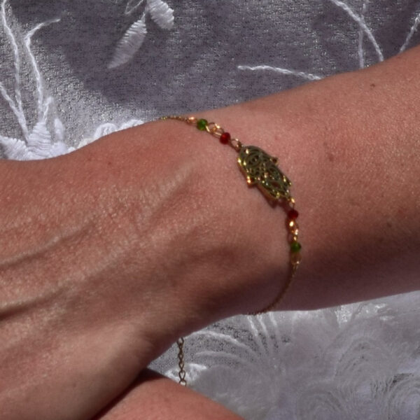Bracelet Khamsa (Main de Fatima ou de Myriam) – Image 2