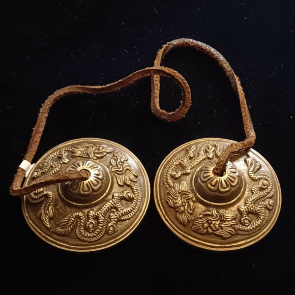 Tingshas cymbales longue durée Dragons