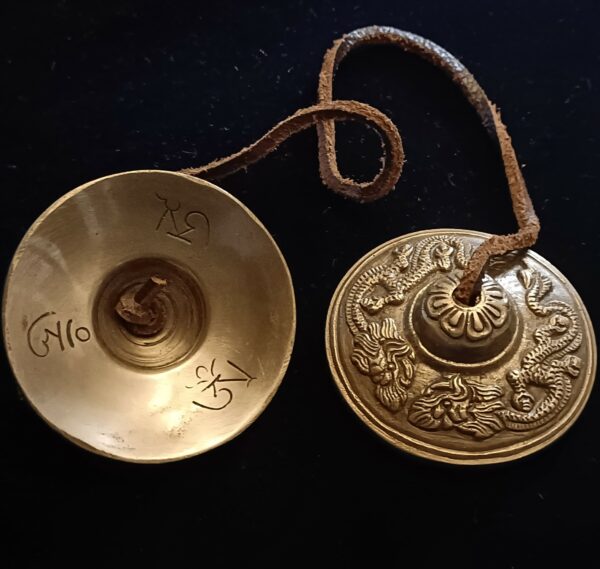 Tingshas cymbales longue durée Dragons – Image 2