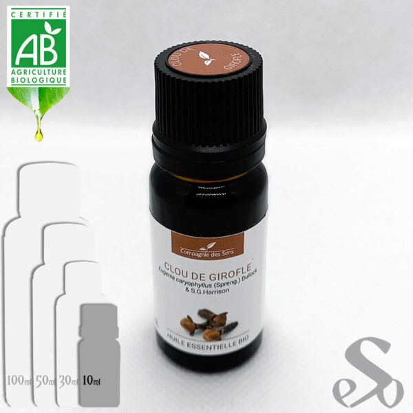 Huile essentielle de Clou de Girofle bio