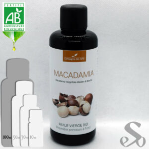 Huile végétale de Macadamia vierge Bio 100ml