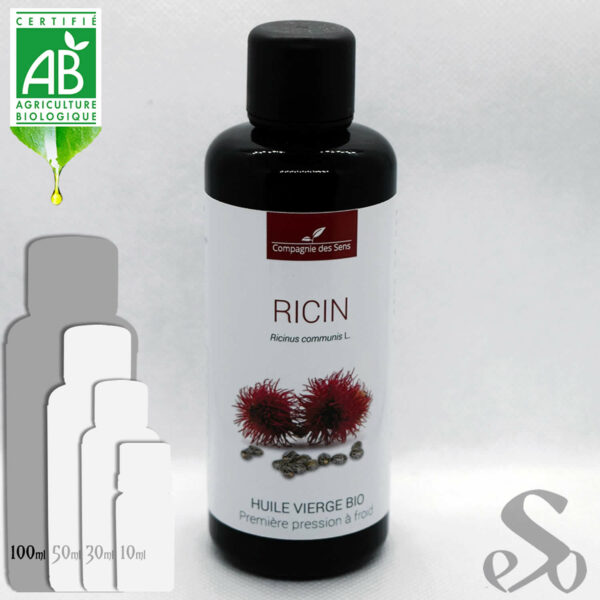 Huile végétale de Ricin vierge Bio 100ml