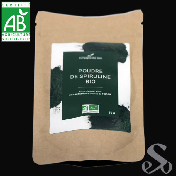Poudre de spiruline bio 50g
