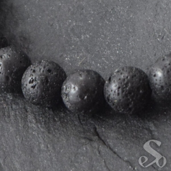 Bracelet Pierre de Lave Œil de tigre Onyx Turquénite et tête de Bouddha – Image 3