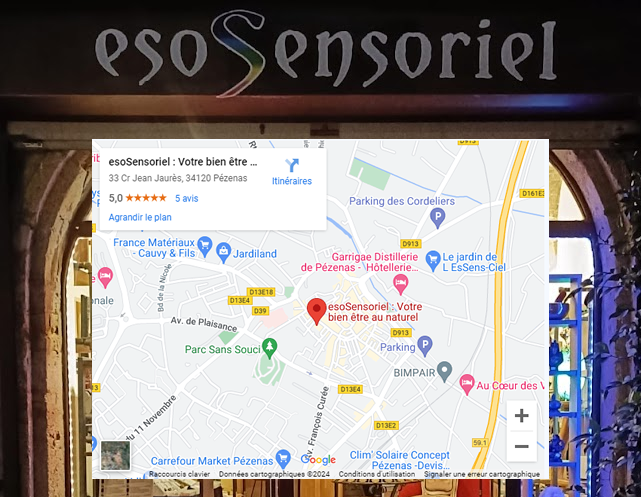 esoSensoriel Plan d’accès à Pézenas