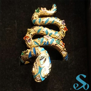 Serpent-zirconium-doré