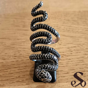 Serpent-zirconium-noir